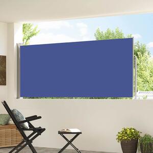 Zatahovací boční markýza / zástěna 120 x 300 cm modrá