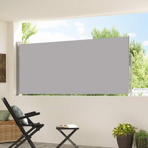 Zatahovací boční markýza / zástěna 120 x 300 cm šedá