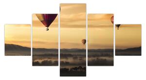 Obraz - létající balóny (125x70 cm)