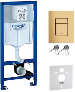 Sada podomítkový WC modul Grohe Rapid SL 38539001, splachovací tlačítko Grohe Skate 38732GL0
