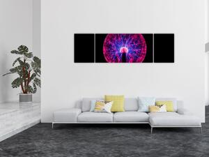 Obraz světelné bouřky (170x50 cm)