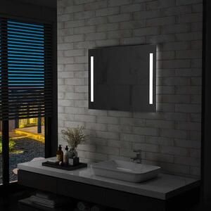 Koupelnové nástěnné zrcadlo s LED osvětlením 80 x 60 cm 144706