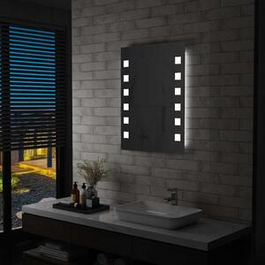 Koupelnové nástěnné zrcadlo s LED osvětlením 60 x 80 cm 144700