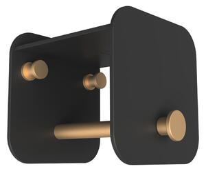 Černý kovový nástěnný věšák s poličkou Hang in There – UMAGE