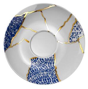 Bílo-modré porcelánové šálky v sadě 6 ks 0.9 l – Hermia