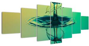 Obraz kapky vody (210x100 cm)