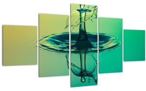 Obraz kapky vody (125x70 cm)