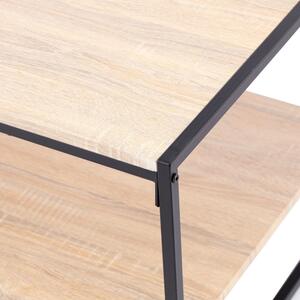 Konferenční stolek s deskou v dubovém dekoru v přírodní barvě 53x105 cm Coxe – Homede