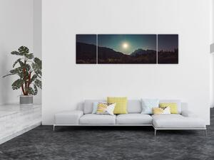 Obraz - noční obloha (170x50 cm)