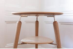 Kulatý konferenční stolek z dubového dřeva v přírodní barvě ø 46 cm My Spot – UMAGE