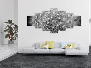 Obraz šedé pampelišky (210x100 cm)