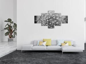 Obraz šedé pampelišky (125x70 cm)