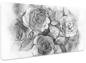 Ochranná podložka na stůl Černá-a-bílá růže