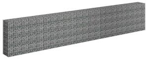 Gabionový vyvýšený záhon pozinkovaná ocel 450 x 30 x 90 cm
