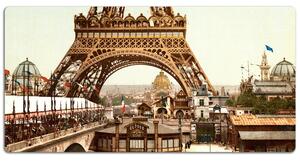 Pracovní podložka na stůl Eiffelova věž retro