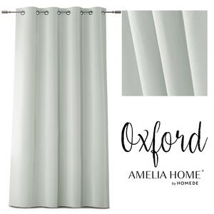 AmeliaHome Dekorační závěs Oxford světle šedý, 140x250 cm