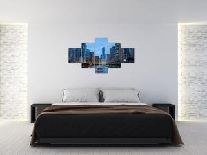 Obraz noční město (125x70 cm)