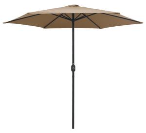 Zahradní slunečník s hliníkovou tyčí 270 x 246 cm taupe