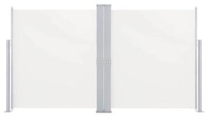 Oboustranná zatahovací boční markýza 170 x 600 cm krémová