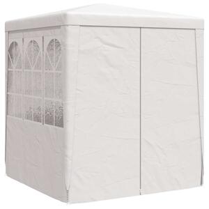 Profesionální party stan s bočnicemi 2 x 2 m bílý 90 g/m²