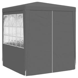 Profi party stan s bočnicemi 2,5 x 2,5 m antracitový 90 g/m²