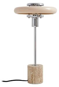 Stolní lampa Lindby, Branford, Béžová, Obývací pokoj, Kov, Vintage