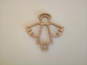 Dřevěná dekorace - anděl 7 cm