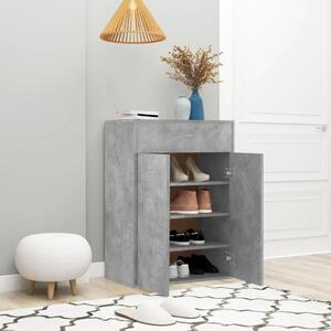 Botník betonově šedý 60 x 35 x 84 cm kompozitní dřevo