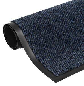 Protiprachové obdélníkové rohožky 2 ks všívané 60 x 90 cm modré
