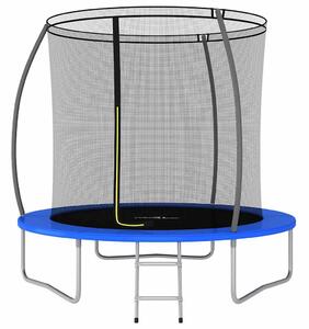 Trampolína s příslušenstvím kulatá 244 x 55 cm 100 kg