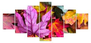Obraz - podzimní listy (210x100 cm)