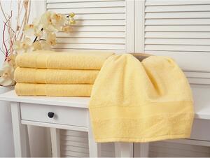 Žlutý froté ručník 50x100 cm Adria – B.E.S