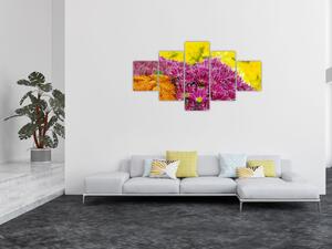 Obraz růžové květiny (125x70 cm)