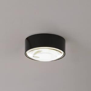 Lindby LED bodové svítidlo Siaka, černé, kovové, Ø 5 cm, IP65, Černá, Koupelna, Hliník, Moderní