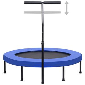 Fitness trampolína s rukojetí a bezpečnostní podložkou 122 cm