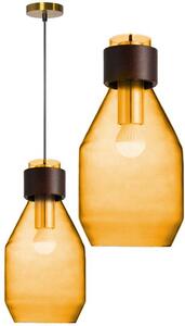 Toolight - Závěsné svítidlo ze skla 1xE27 APP434-1CP, oranžová, OSW-00563
