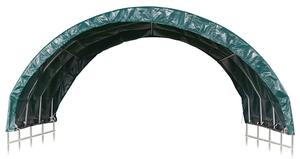 Přístřešek pro zvířata PVC 3,7 x 3,7 m zelený