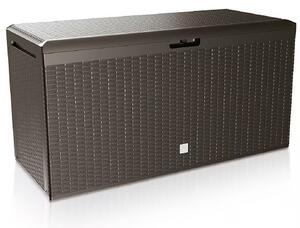FurniGO Úložný box Rato s kolečky 290 L - hnědý