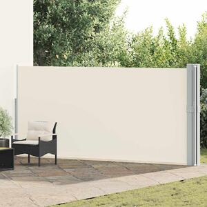 Zatahovací boční markýza / zástěna 170 x 1200 cm krémová 313394