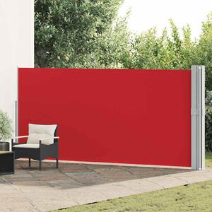 Zatahovací boční markýza / zástěna 170 x 1200 cm červená 313398