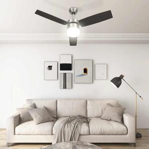 Stropní ventilátor světlo a dálkový ovladač 108 cm tmavě hnědý