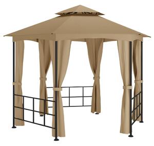 Altán s bočnicemi 3,1 x 2,7 m taupe