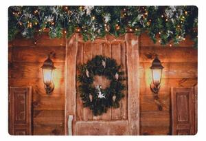 Vánoční rohožka RUSTIC WELCOME 38x58 cm - více variant Varianta: Věnec