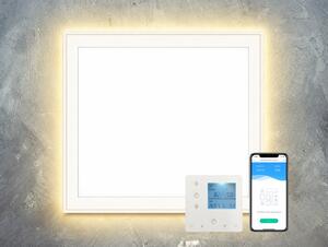 Stropní Infrapanel CEILING LED 370W | WiFi | Výhřevnost 6.5 m2 | 65x63 cm | LED světlo | Bezdrátový WiFi termostat