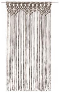 Macramé závěs taupe 140 x 240 cm bavlna