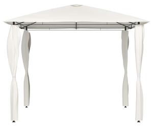 Altán s krytými sloupky 3 x 3 x 2,6 m krémový 160 g/m²