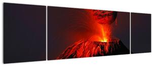 Obraz vulkánu (170x50 cm)