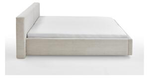 Béžová čalouněná dvoulůžková postel 180x200 cm Cube – Meise Möbel