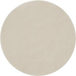 Tectake Koberec s krátkým vlasem Soft Zone - béžová,Ø 120 cm