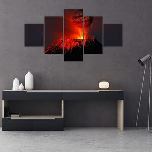 Obraz vulkánu (125x70 cm)
